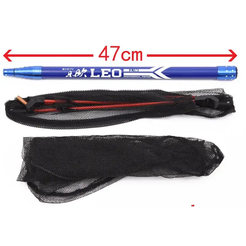 Extensible red de pesca Dipnet plegable redes manuales al liberación pala con Red ► Foto 2/6