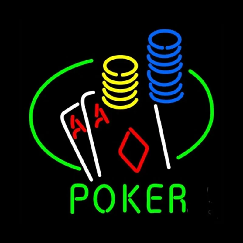 Neon poker signs cheap
