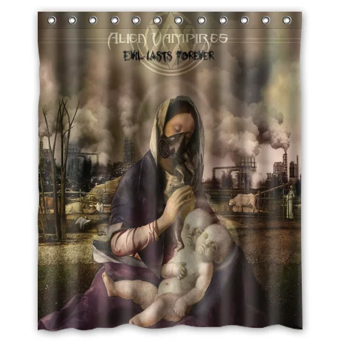 Alien Vampires Evil Lasts Forever Custom Shower Curtains 60x72 Inch
