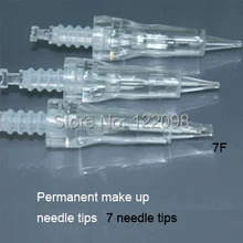 Постоянный Косметика иглы цифровой ручной советы 7f иглы картридж иглы для постоянного Косметика машины