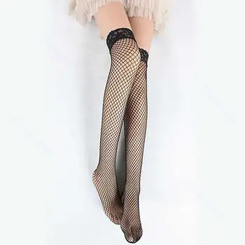 

4pcs/lot New Womens Sexy Lace Top Stocking Large Fishnet High Skinny Hose Long Wholesale