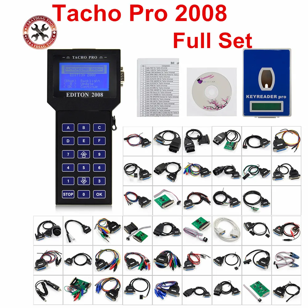 

Professional TACHO PRO 2008 Main unit Unlock Version July Odometer Correction Tacho pro 2008.07 Powerful Odometer For Cars