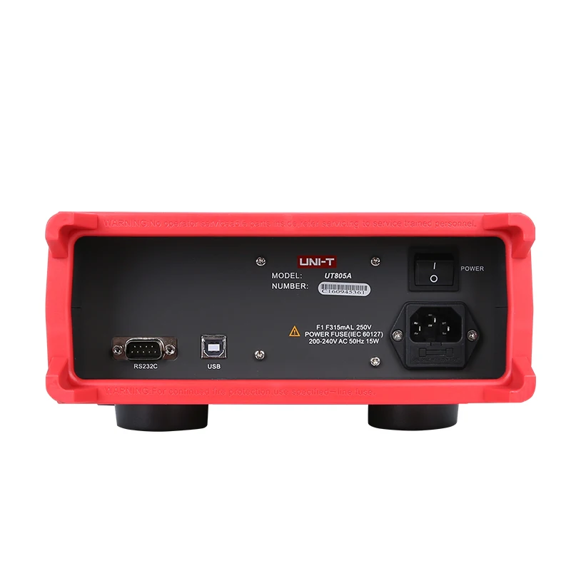 UNI-T UT805A Цифровой настольный мультиметр Высокая точность 0.015% истинный RMS USB RS232 AC110-240V Макс. Дисплей 199999