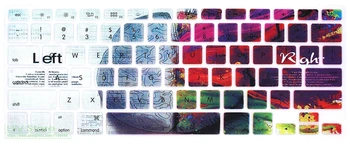 

For Macbook Pro 13 15 With Or W/Out Retina Silicone Skin For Macbook Air 13.3 Creative Brain Dog Footprint Keyboard Cover