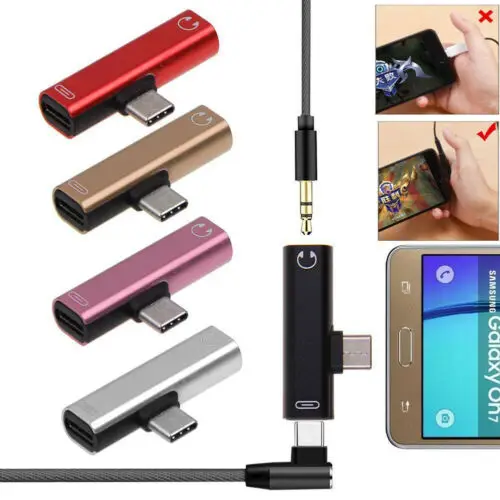 Тип C USB-C кабель адаптер зарядки наушников до 3,5 мм Джек аудио для htc samsung