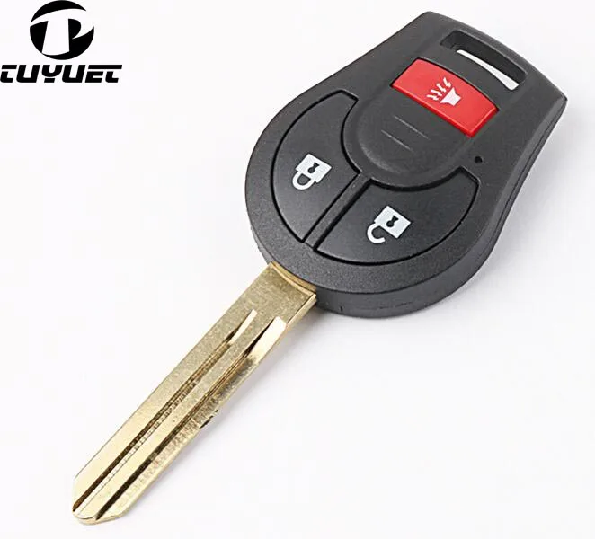 Nissan remote key shell Key Blanks 2+1 Buttons (4)-1