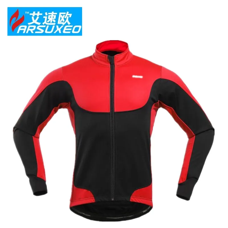 ARSUXEO велосипедная куртка зимняя теплая флисовая MTB велосипед светильник вес ветрозащитная одежда для велоспорта из Китая bicicleta пальто