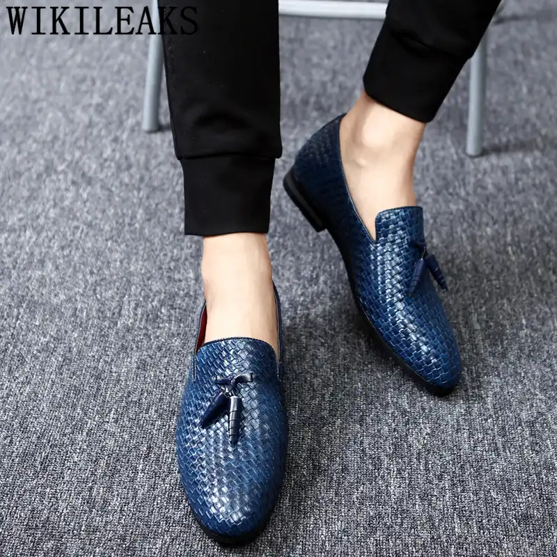 black wedding loafers