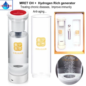 

IHOOOH MRETOH/7.8HZ Molecular Resonance Effect Technology Rich Hydrogen Water Bottle H2 Generator Healthy Glass Cup 500ml