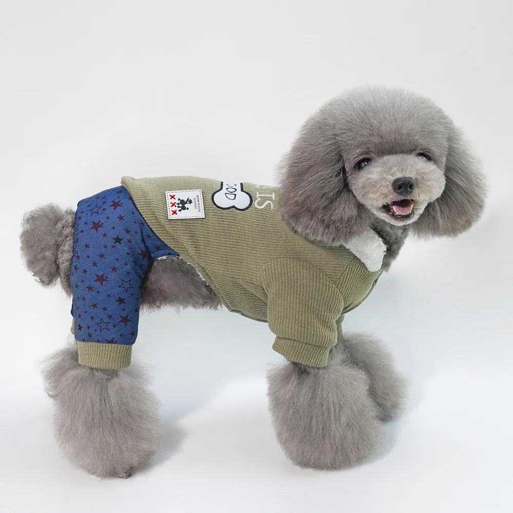 New Cotton Coat Pet Dog Clothes Winter French Bulldog Dog Clothes For Small Dogs Warm Outfit Pugs Clothing For Chihuahua Roupa