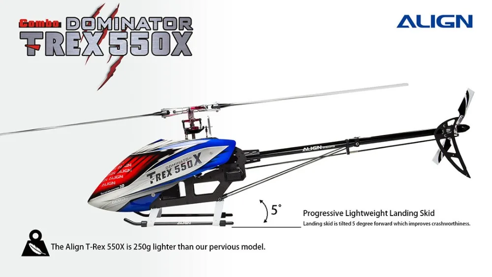 AlIGN T-REX 550X2,4 GHz 6CH RC вертолет комплект подходит