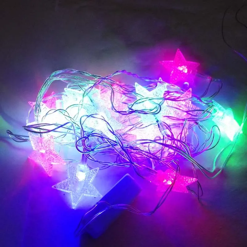 

3m length 20 bulbs Christmas decoration light star LED lights 30-250V voltage range various plugs