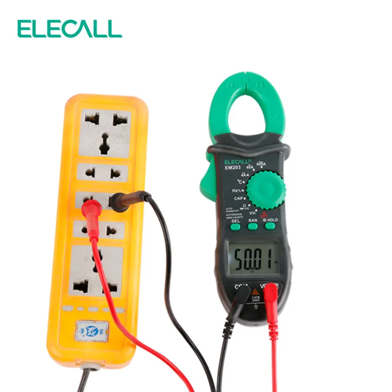 ELECALL EM203 4000 отсчетов AC/DC Напряжение Ток Сопротивление Емкость Частота измерения