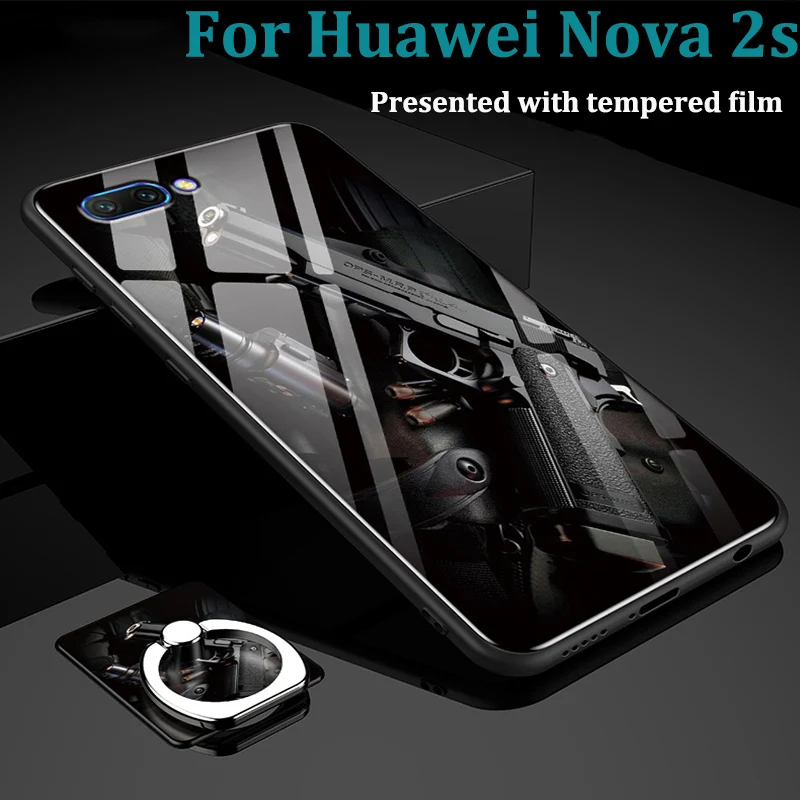 2 шт. для huawei Nova S Чехол телефон Обложка Nova2s задняя крышка закалённое защитное