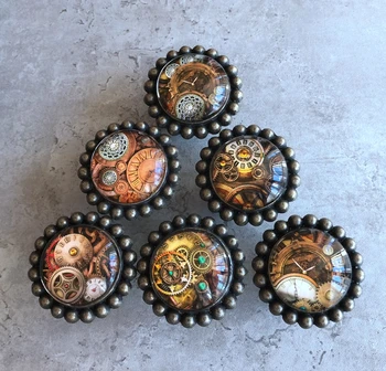 

1x American style Gear Drawer Knobs Pulls Handles Kitchen Cabinet Knobs Handle Pull Dresser Drawer Knobs Furniture Hardware