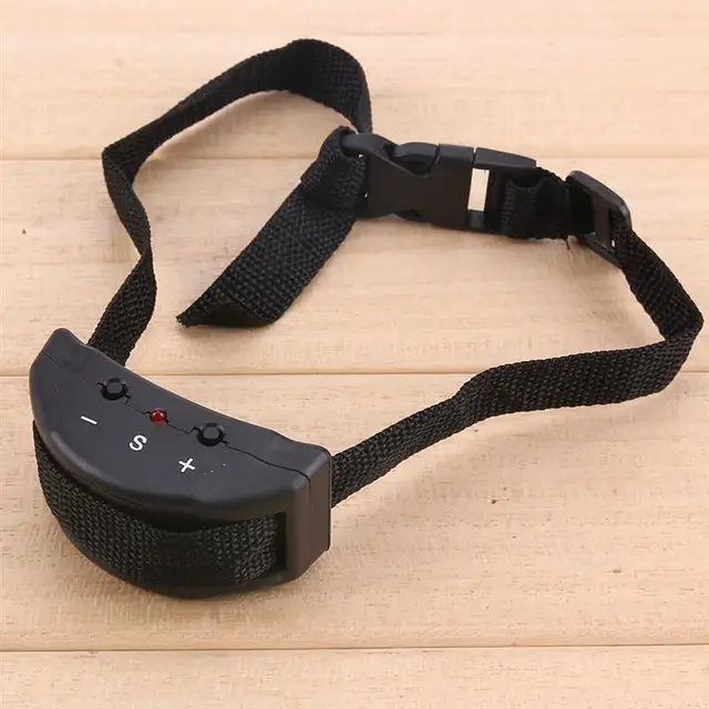 Vibration Shock Electronic Collar for Dogs Pet Dog Training Collar Pet Trainer Control Anti Bark Collar Leather Adjustable