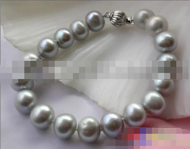 

FREE SHIPPING>>>@@ > 08669 GRAY ROUND FRESHWATER CULTURED PEARL BRACELET
