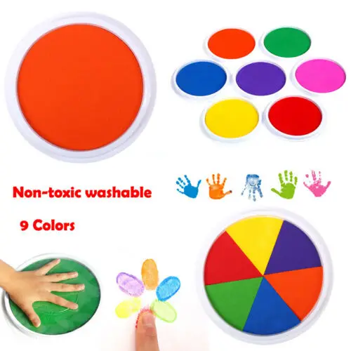 

Baby Boy Girl Handprint Footprint Imprint Casting Print Finger Painting Ink Pad 2C29