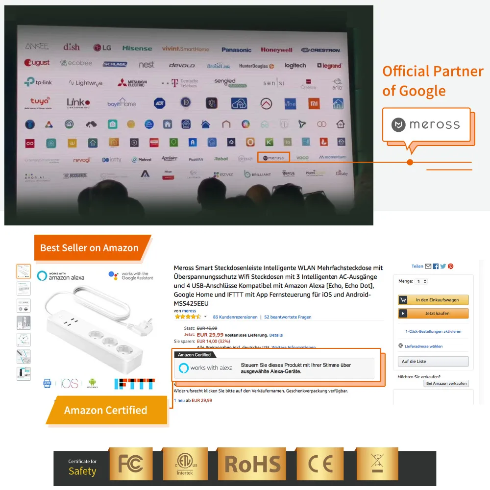 meross smart wifi surge protector