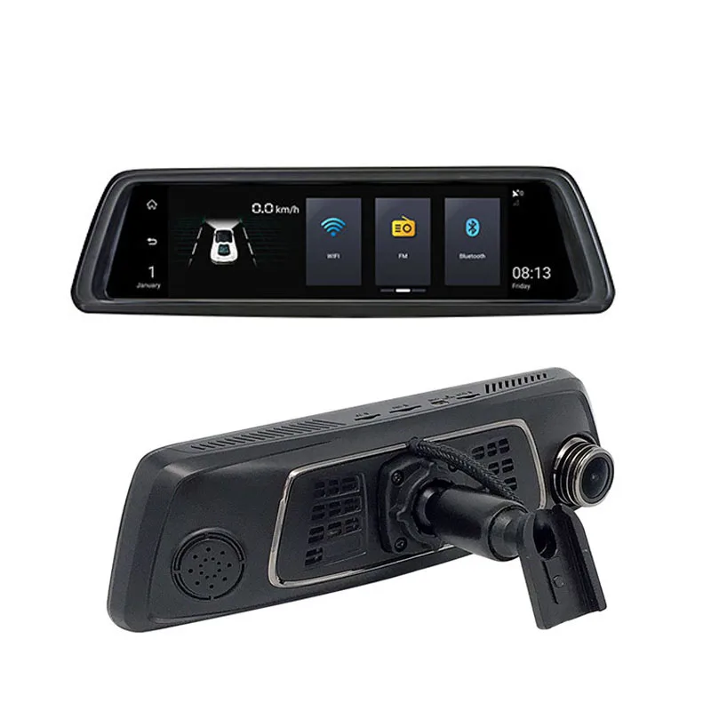 

YANTU 10" 4G Android Car rear view mirror camera Full HD 1080P video Recorder GPS Navigator ADAS Dual lens DVR with bracket