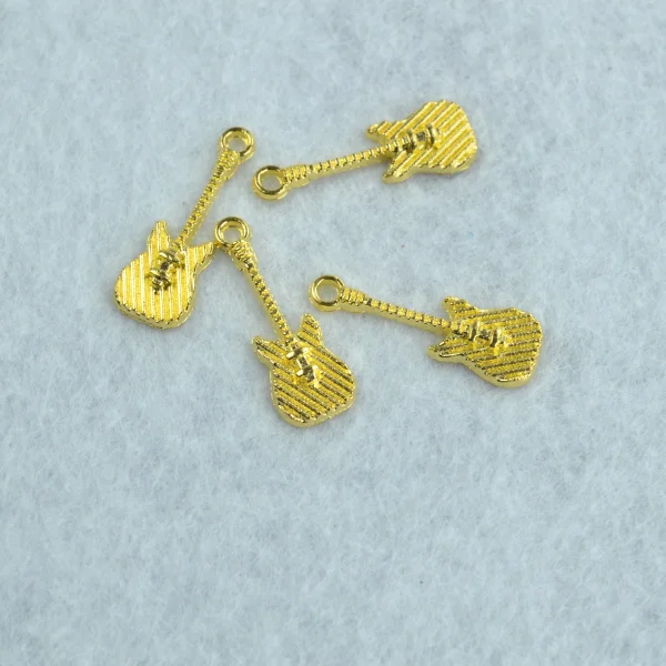 130pcs new design Gold metal charms Guitar pendants,necklace or