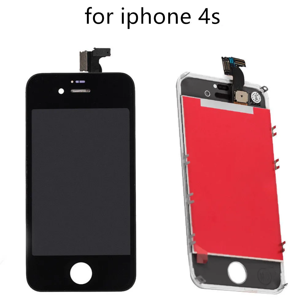 Для iphone 4S 4 GSM CDMA A + ЖК дисплей для сенсорный экран сборка дигитайзер Pantalla|Экраны