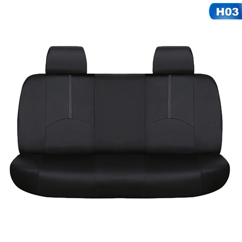 Чехол для автомобильного сиденья из искусственной кожи четыре сезона универсальная подушка 5 сидений защитные чехлы на сиденье автомобиля - Название цвета: Rear seat
