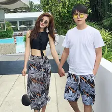 Пара купальник пикантный бикини мужские бордшорты шорты для влюбленных Пара пляжная одежда купальник женские пляжные шорты бикини наборы