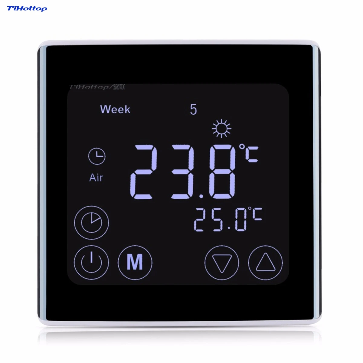

Floureon BYC17GH3 LCD Touch Screen Room Underfloor Heating Thermostat Weekly TLHOTTOP