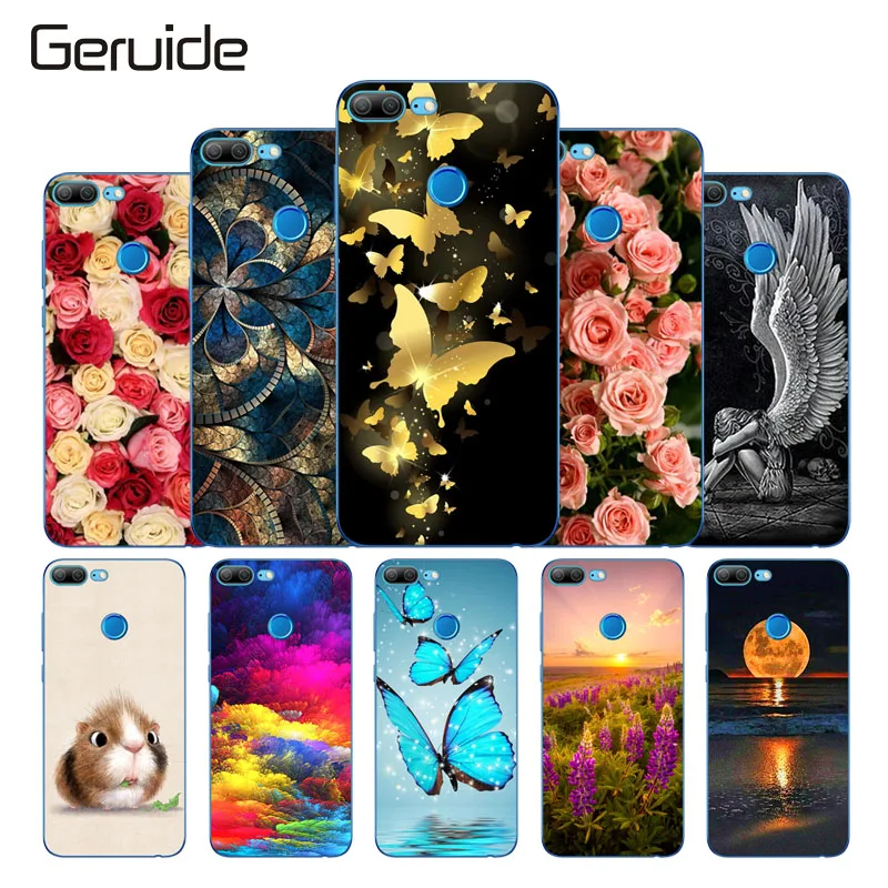 

Geruide for Huawei Honor 9 Lite Cases Cover Soft Silicone TPU Printed Drawing Phone Back Protective Case huawei honor 9 lite