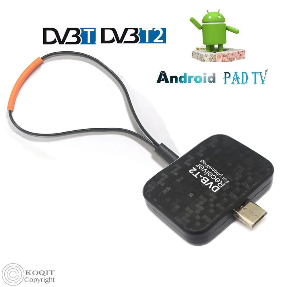 

Portable Europe H.265/H.264 DVB-T2 Android Phone Pad Table Tuner Receiver Micro USB OTG TV stick Watch DVB T2 T Live Channel