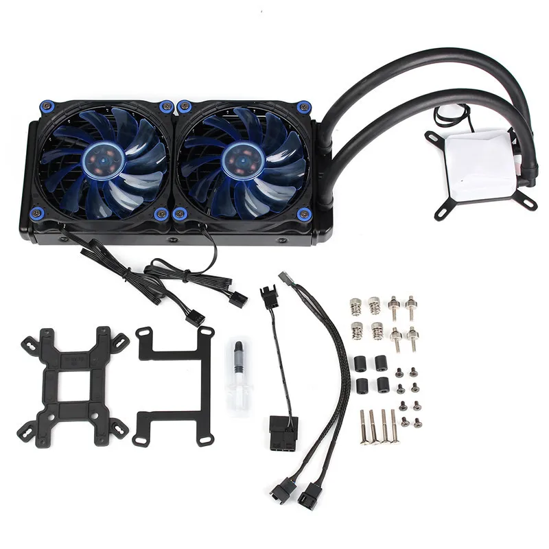 

Mute Copper Aluminum GPU Cooler Base Quiet CPU Fan Water Liquid Cooling System Video Card Water Cooling Radiator For Intel/AMD