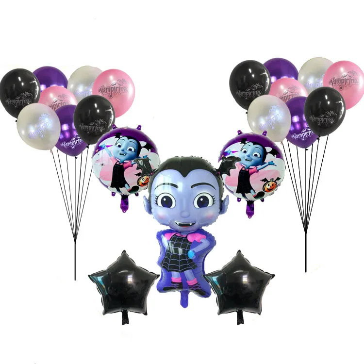 Украшения для вечеринки на день рождения, Детские шары vampirina vampirin, вечерние шары для дня рождения вампира, воздушные шары с гелием из фольги