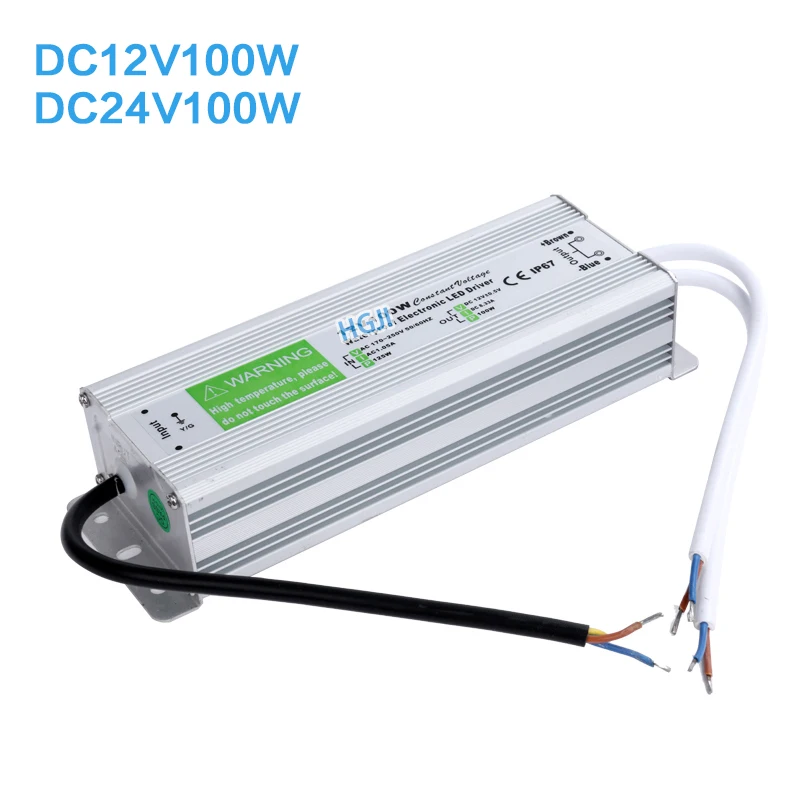 방수 IP67 LED 드라이버 Ac dc 12V/24V 10W 20W 30W 36W 45W 60W 80W 100W 120W 150W 200W 250W LED 스트립용 전원 공급 장치 조명