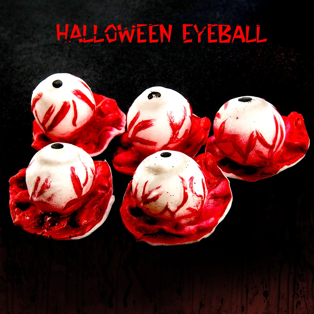 5Pcs/Set Horror Eyeball Props for Practical Jokes Prank Novelty Fake