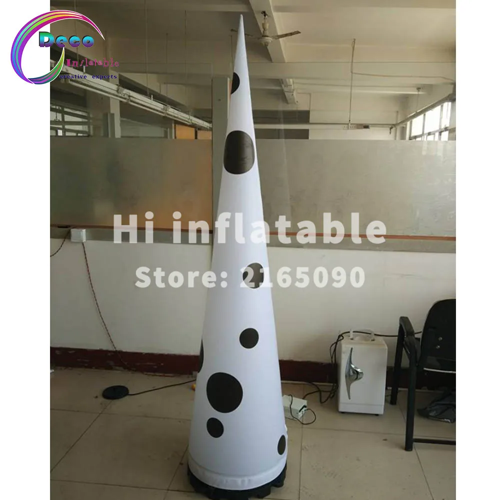 3m Amazing led inflatable tusk light/inflatable illumination cone