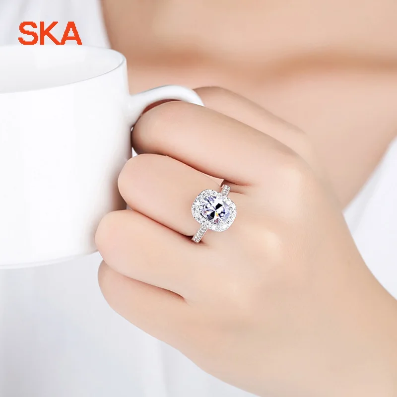 SKA обручальное кольцо кольца для Для женщин костюм Bague ювелирное изделие розовое