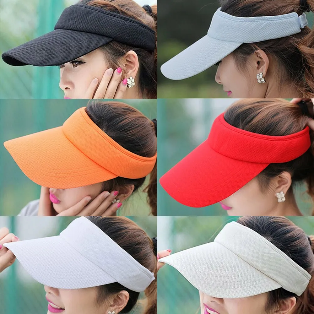 Wide Brim UV Protective Visor Cap 