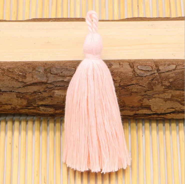 Tassel Hanging Rope Fringe 8mm Cotton Solid Color Tassels Trim For Sewing Curtains Accessories DIY Wedding Home Decoration 10pcs