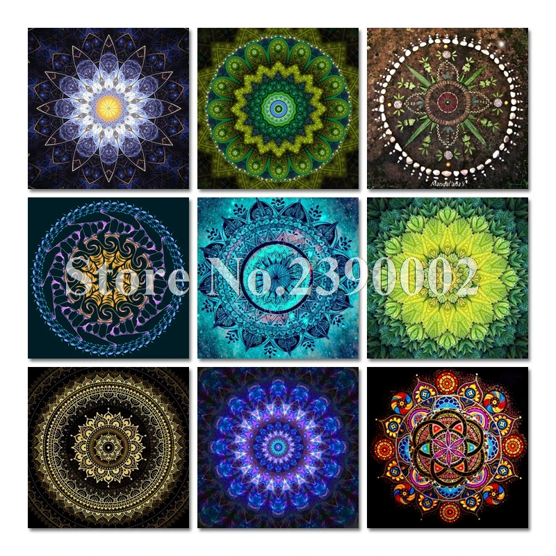 

Religious Meditation 5D DIY Diamond Painting Cross Stitch Full Diamond Embroidery Mandala Pictures Home Decoration Mosaic Gift