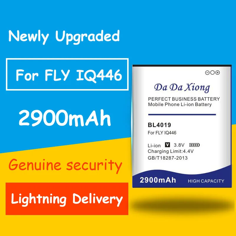 Подлинная безопасность 2900mAh BL4019 литий ионная батарея телефона для FLY IQ446 сменные
