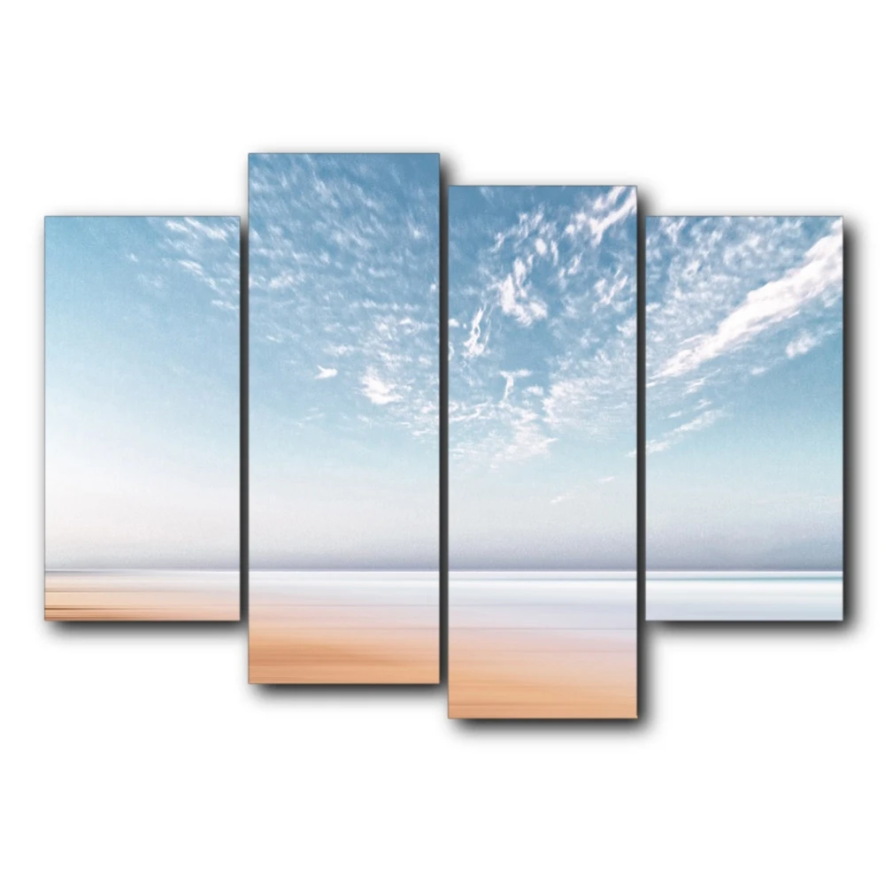 

Beach Seascape Wall Pictures Poster Print Canvas Painting Calligraphy Decorative for Living Room Bedroom Home Decor Frameless