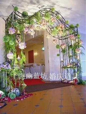 The New Korean Flower Door Arches Continental Iron Wedding The New Korean Flower Door Arches Continental Iron Wedding Props Supplies