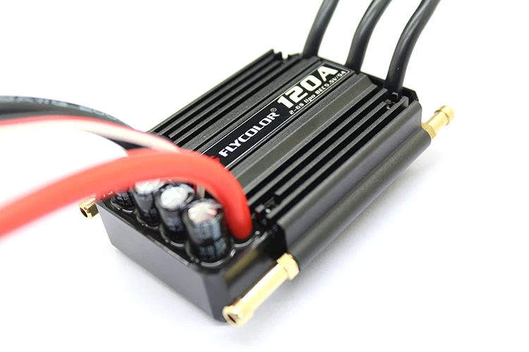 

Flycolor 50A 70A 90A 120A 150A Brushless ESC Speed Control Support 2-6S Lipo BEC 5.5V/5A for RC Boat F21267/71