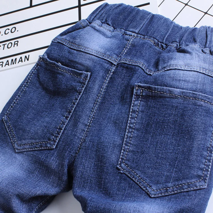 Новинка модный бренд одежда для малышей Девочки кружева цветок хлопковые джинсы с бантом штанишки для малышей для 4 м-24 м