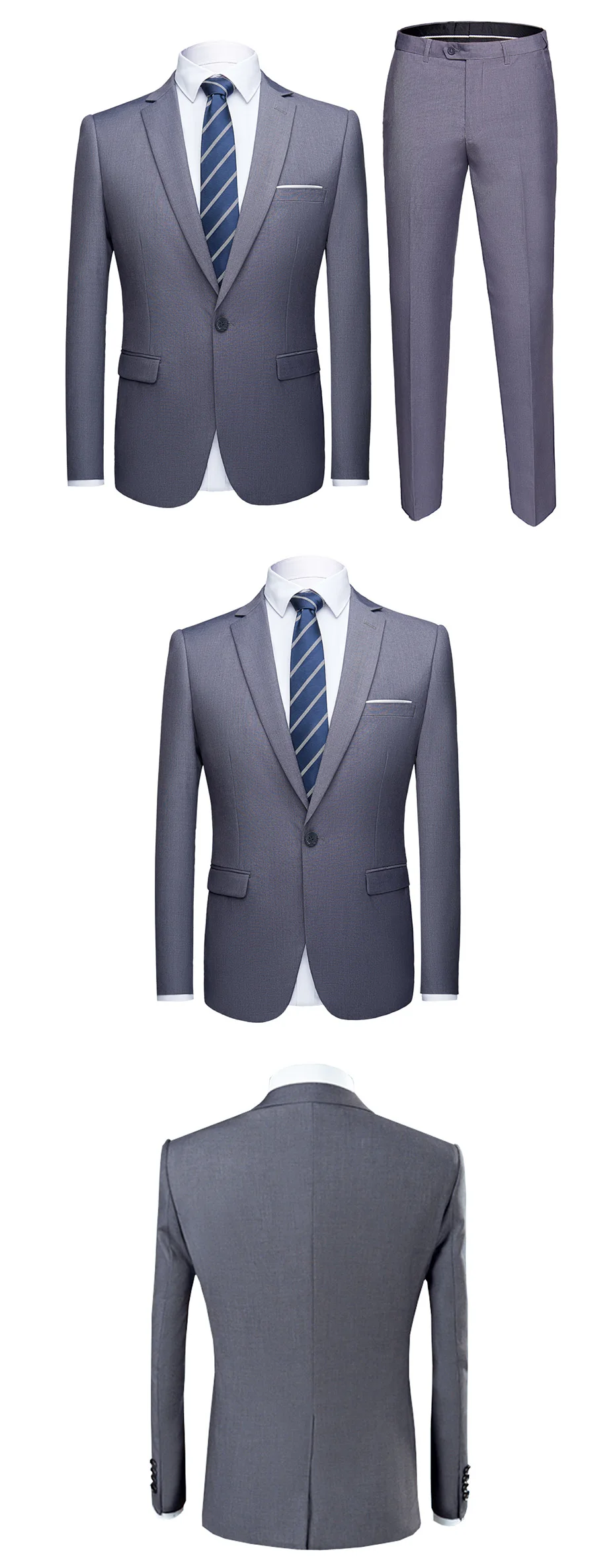 Мужские деловые случайные костюмы наборы/мужской костюм из трех частей три отдельных набора/мужские блейзеры+ брюки размера плюс S-6XL