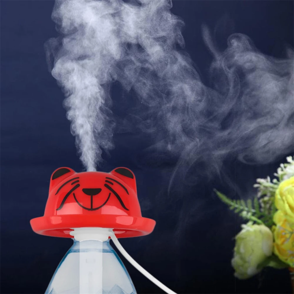 

Mini Cartoon Bottle Cap USB Air Humidifier Cute Essential Oil Aroma Diffuser Ultrasonic Home Office Mist Maker Humidifiers