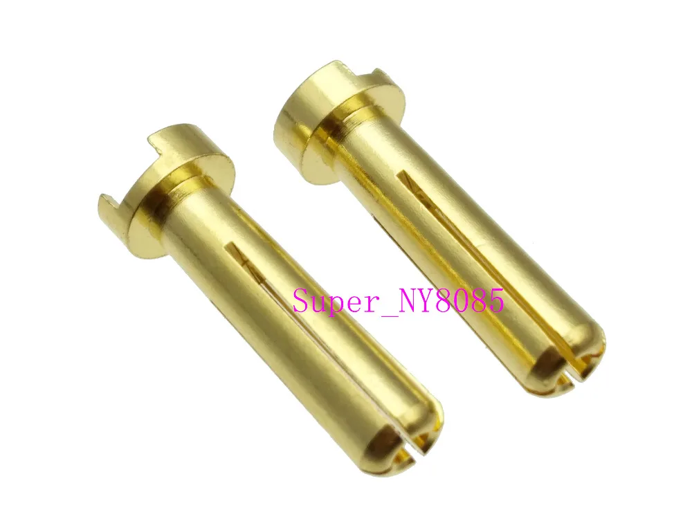 

2pcs 5MM Male Low Profile Solder Type Banana Plugs / Bullet Connectors