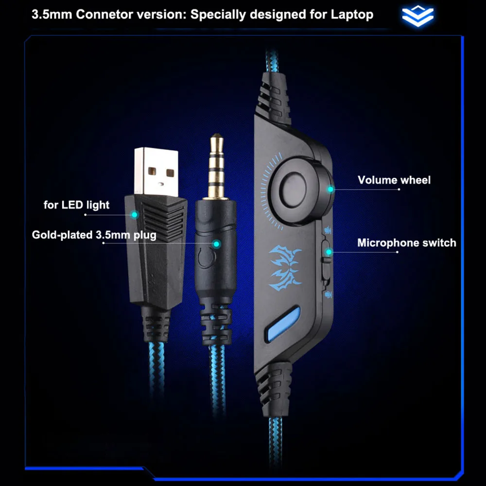 Накладная игровая гарнитура EACH G9000 3 5 мм повязка на голову игровые наушники и с