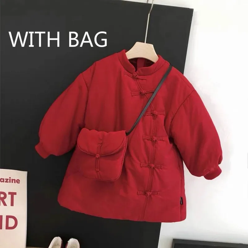 

2019 Chinese New Year Festive Baby Clothes Clothes Tang Suit Winter Cotton Dress Toddler Girl Winter Clothes Casual Outfit